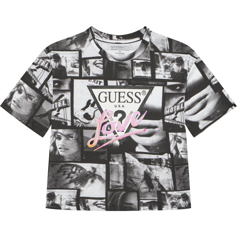 Guess T-Shirt J5YI07 K6YW4 Schwarz Regular Fit