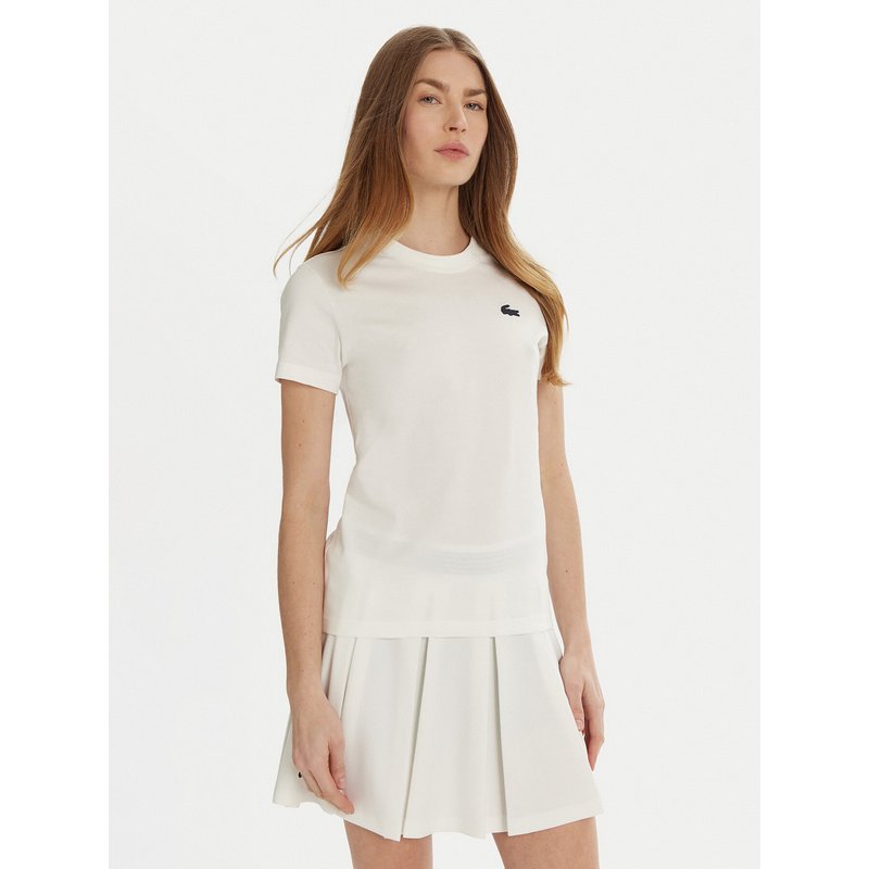 Lacoste T-Shirt TF9246 Weiß Slim Fit