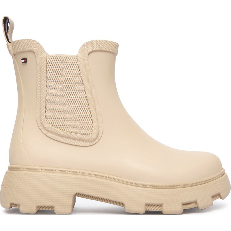 Gummistiefel Tommy Hilfiger Flag Cleated FW0FW09387 Beige