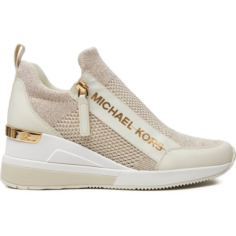 Sneakers MICHAEL Michael Kors Wills Metallic Stretch Knit Trainer 43S3WIFS4D Beige