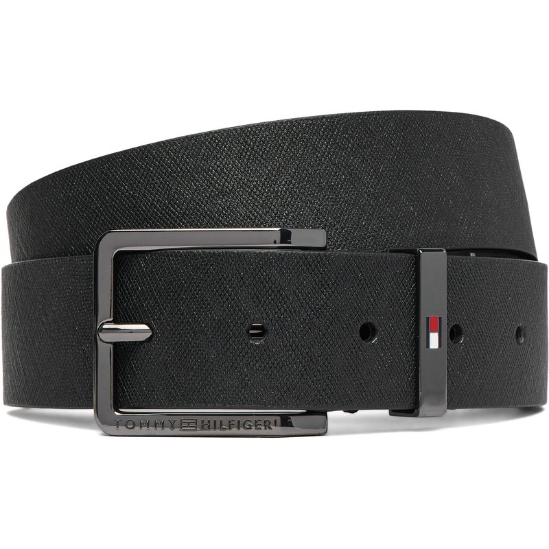 Gürtel Tommy Hilfiger Oliver Saffiano 3.5 AM0AM14573 Schwarz