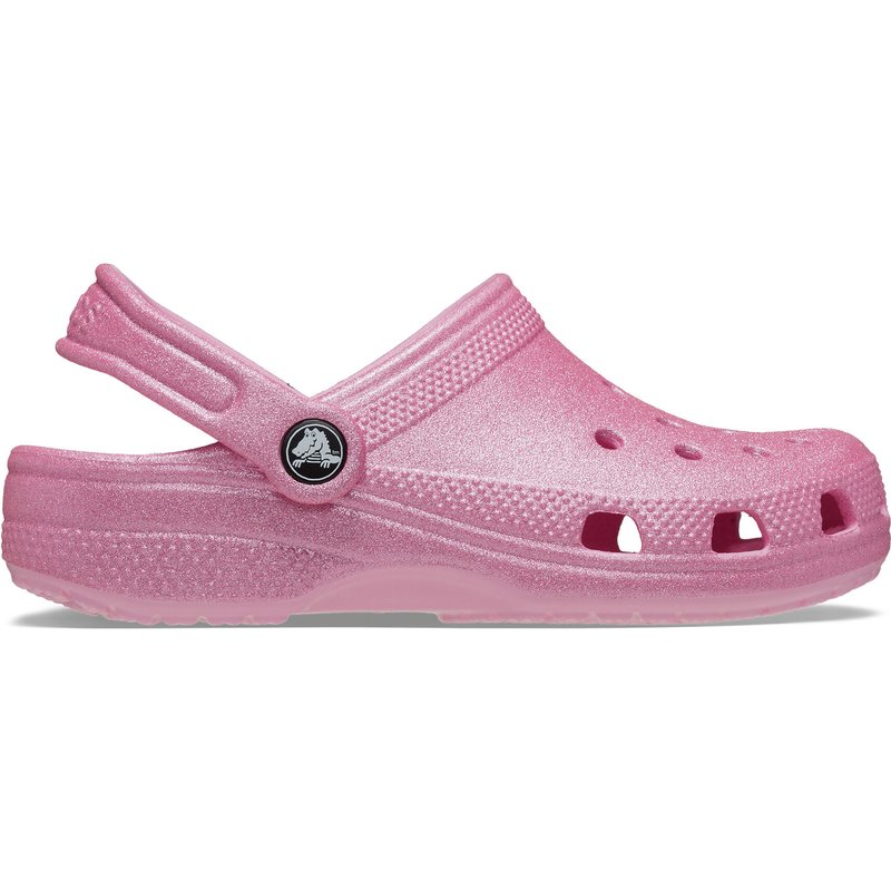 Pantoletten Crocs Classic Glitter Kids Clog T 206992 Rosa