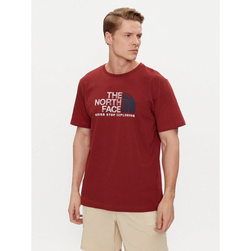 The North Face T-Shirt Rust 2 NF0A87NW Rot Regular Fit