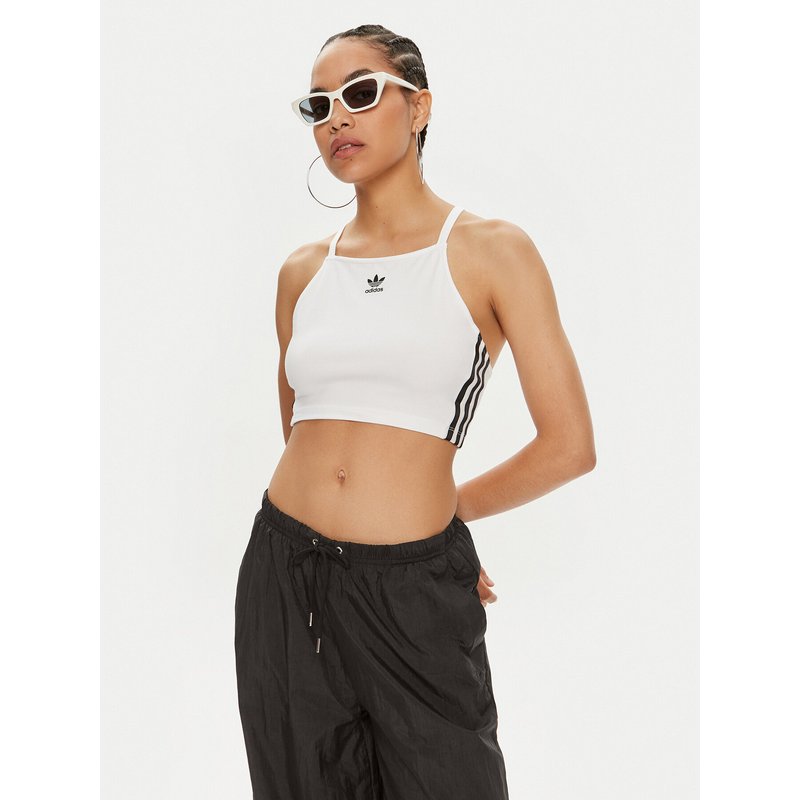 adidas Top adicolor 3-Stripes IN8377 Weiß Slim Fit