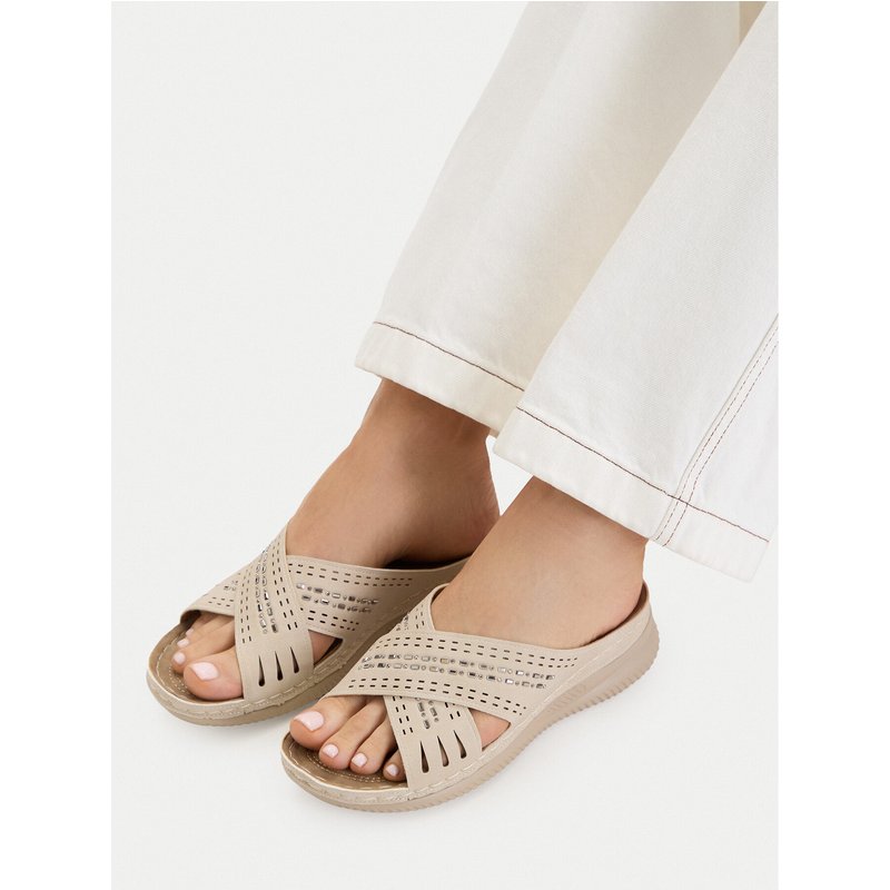 Pantoletten Go Soft CEO-WYL05010-08 Beige