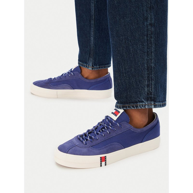 Sneakers aus Stoff Tommy Jeans Archive Vulc Y2K EM0EM01760 Blau