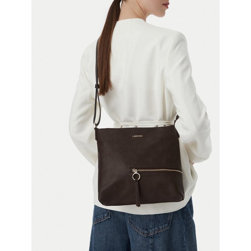 Handtasche Lasocki CEO-LSK-L-025-10 Dunkelbraun