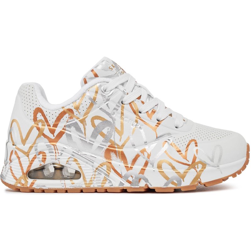 Sneakers Skechers Uno Metallic Love 155523/WTGD Weiß