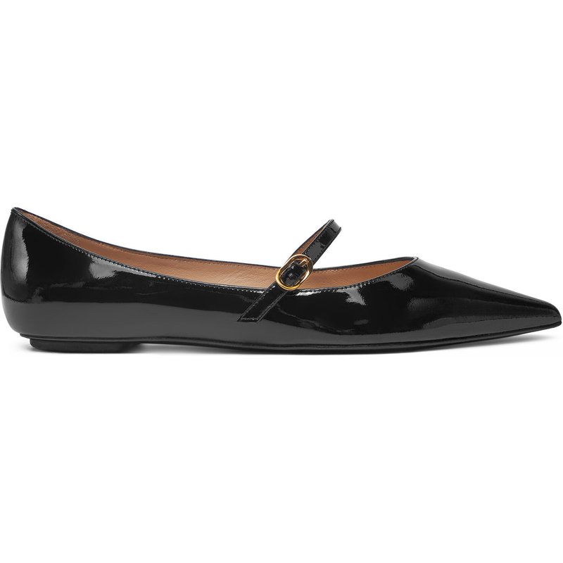 Halbschuhe Stuart Weitzman Emilia Mary Jane Fla SH288 Schwarz