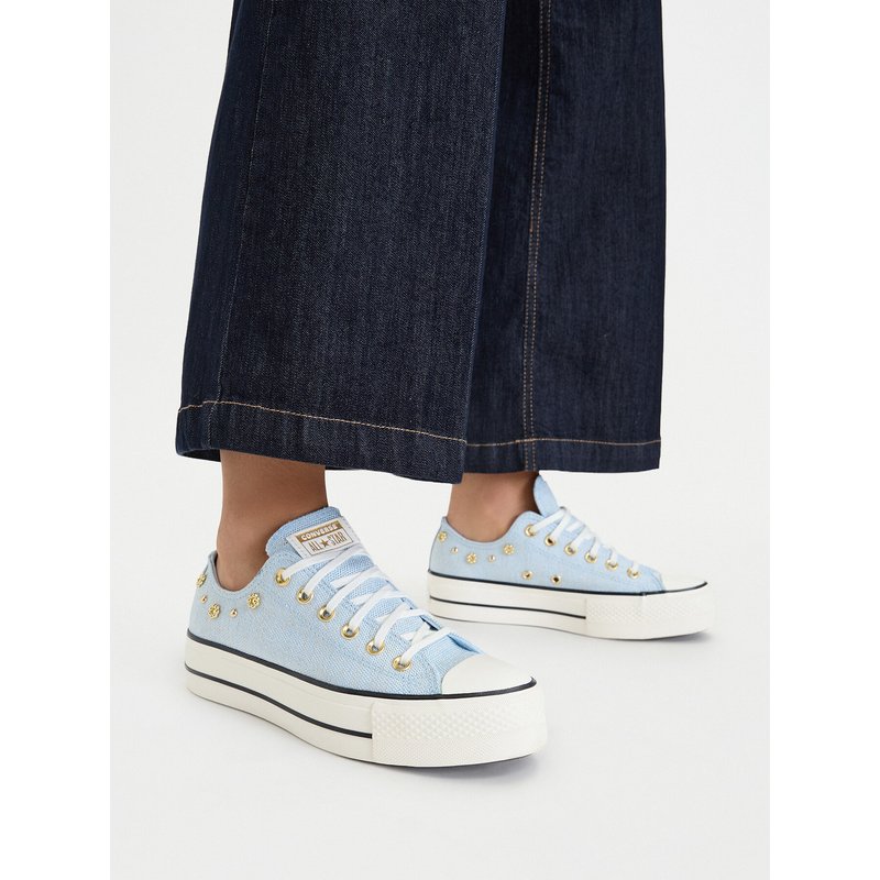 Sneakers aus Stoff Converse Chuck Taylor All Star Heathered Glam A17596C Blau