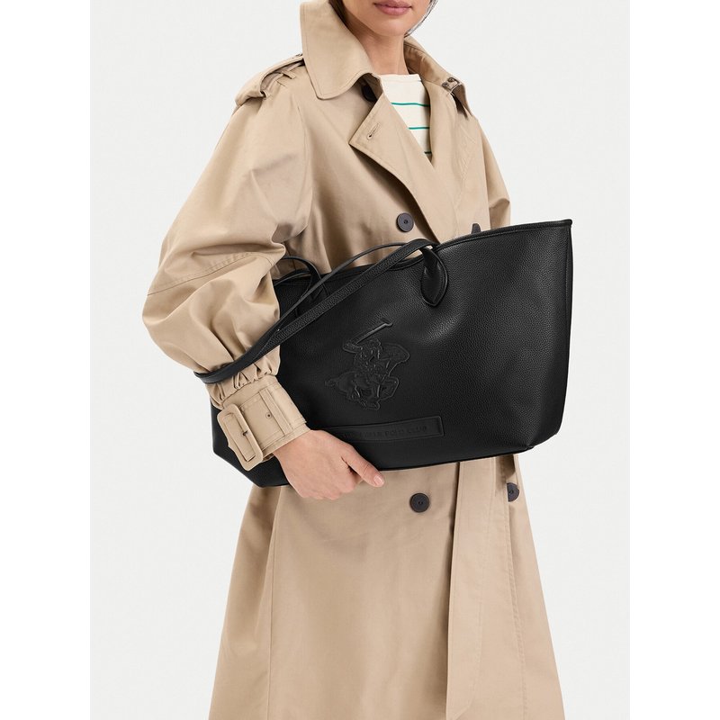 Handtasche Beverly Hills Polo Club CWBEO-BHPC-L-006-10 Schwarz