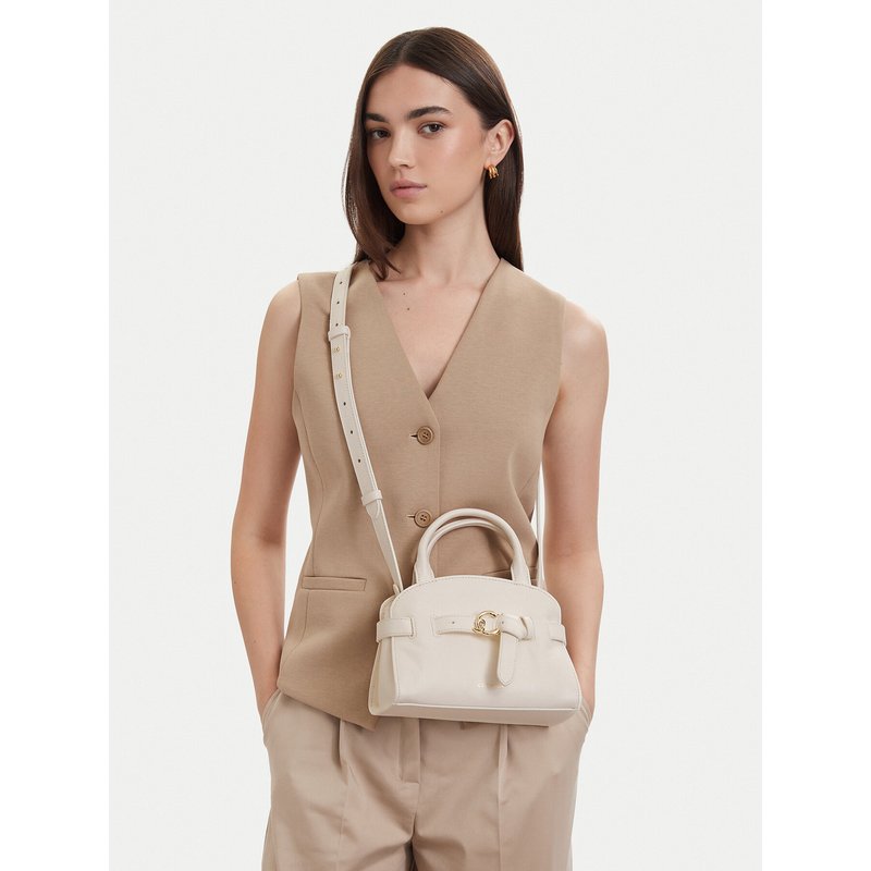Handtasche Coccinelle TLA Coccinelle Sabine E1 TLA 18 03 01 Creme