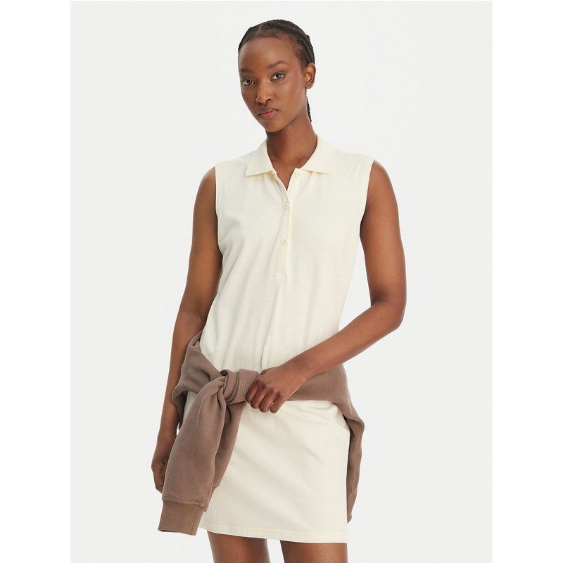 Kappa Kleid für den Alltag Ivanka 332D7MW Écru Regular Fit