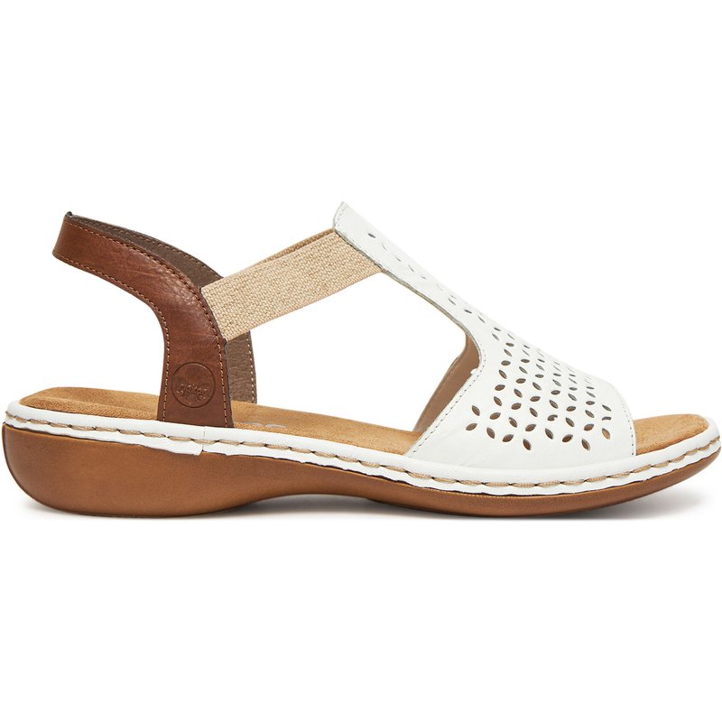 Sandalen Rieker 65917-80 Weiß