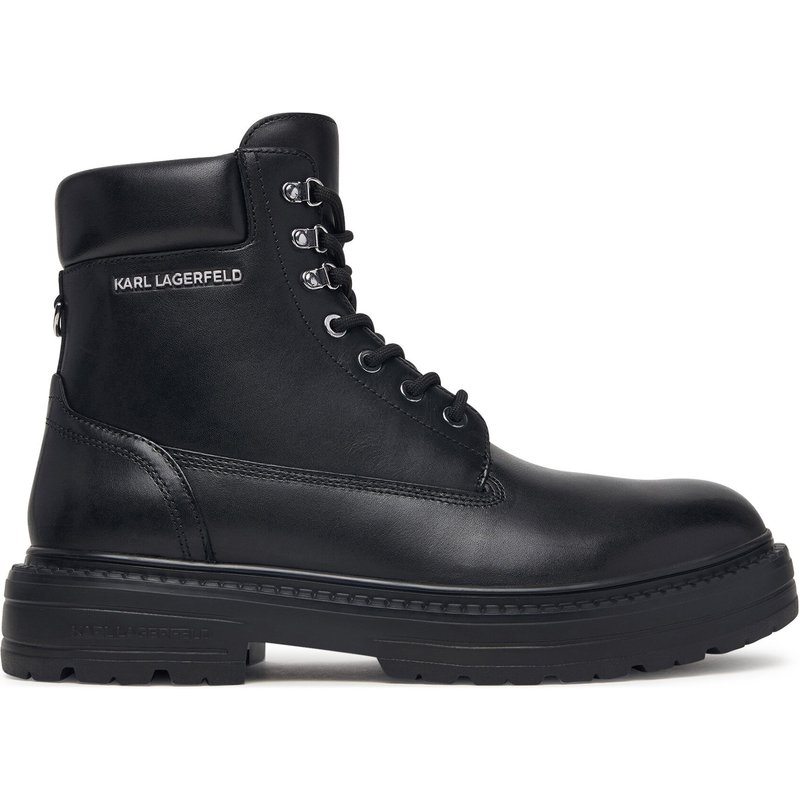 Schnürschuhe KARL LAGERFELD Miles KL10250 Schwarz