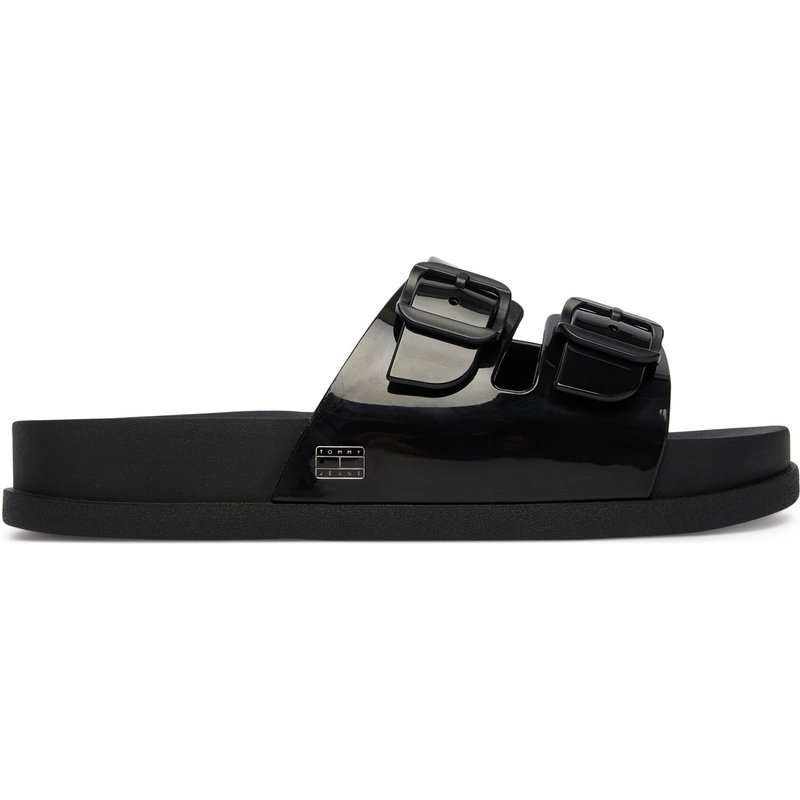 Pantoletten Tommy Jeans Tjw Comfort Jelly Slides EN0EN02974 Schwarz