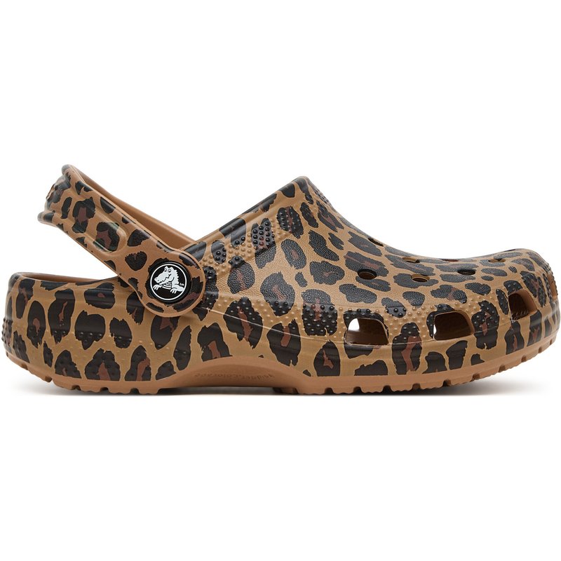 Pantoletten Crocs Classic Animal Clog 211881 Braun