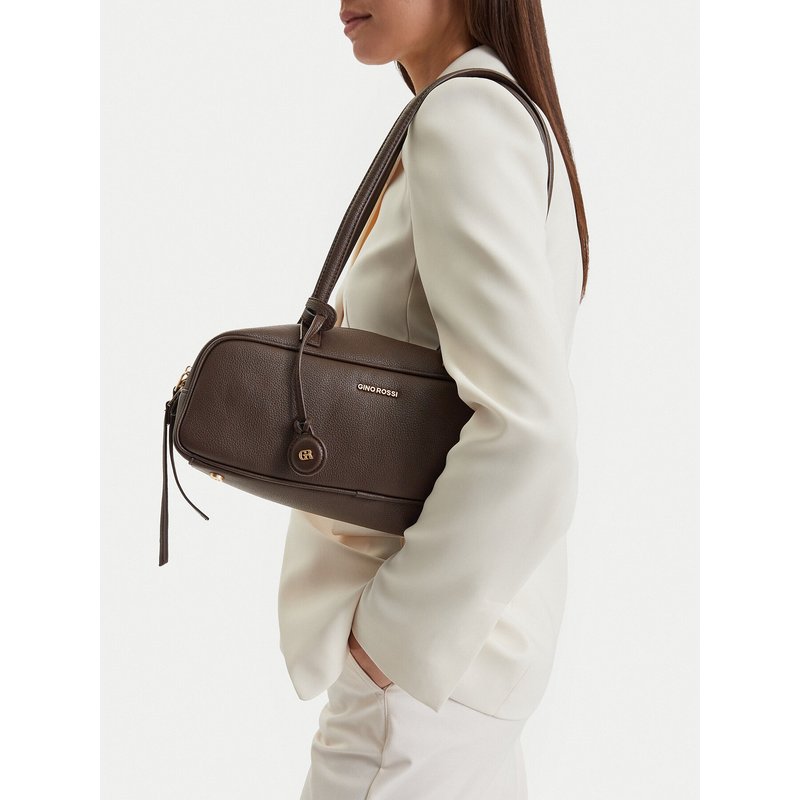 Handtasche GINO ROSSI C-KY354 Dunkelbraun