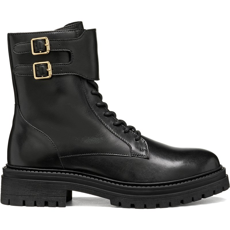 Schnürschuhe Geox D Iridea D66HRE 00043 C9999 Schwarz