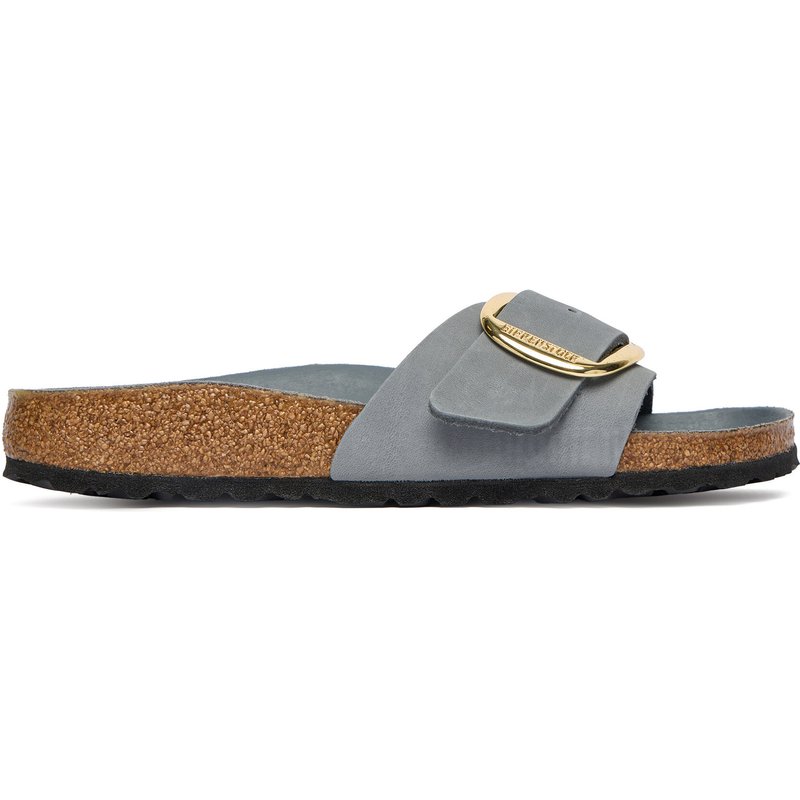 Pantoletten Birkenstock Madrid Big Buckle Hex 1032090 Grau