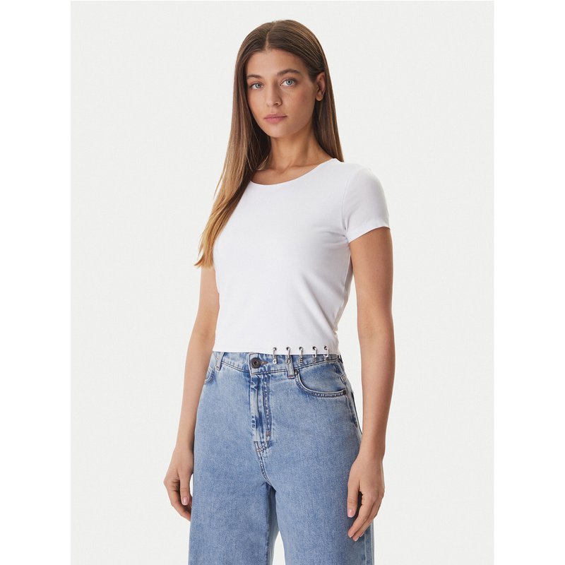 Guess T-Shirt W6GP11 K2933 Weiß Regular Fit