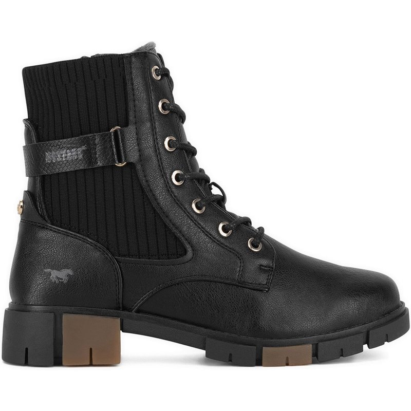 Schnürschuhe Mustang 1443-502 Schwarz