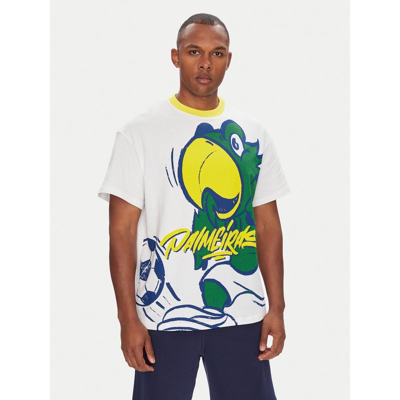 Puma T-Shirt CWC Hoops x Palmeiras 631705 Weiß Regular Fit