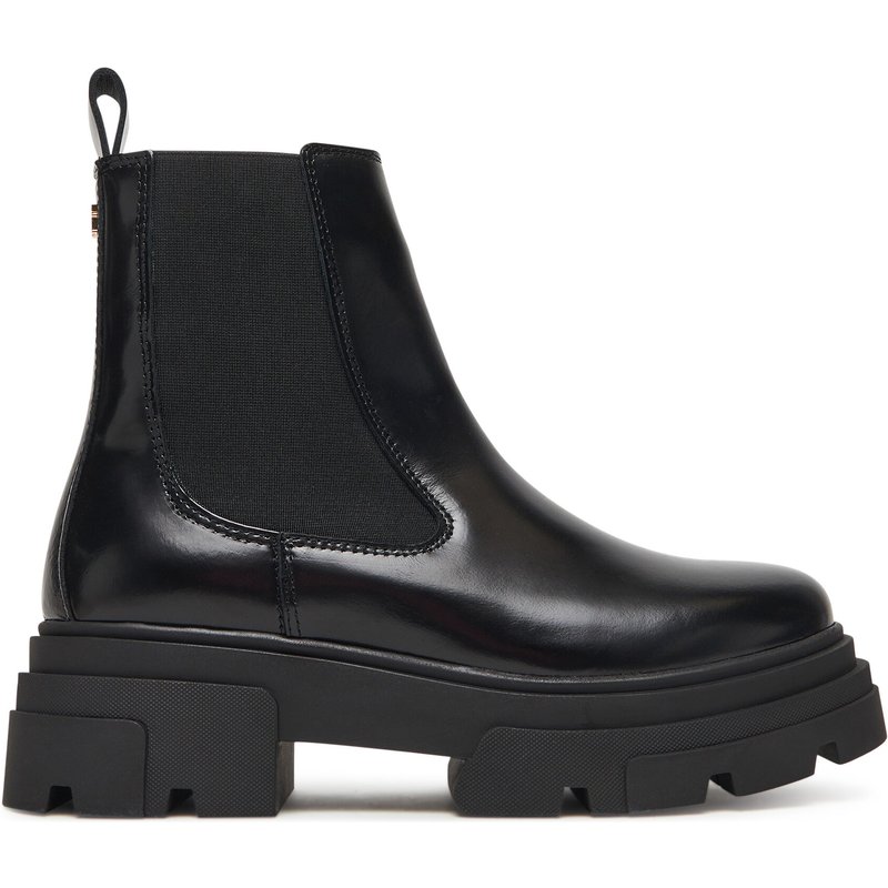 Klassische Stiefeletten Tommy Hilfiger Shiny FW0FW09042 Schwarz