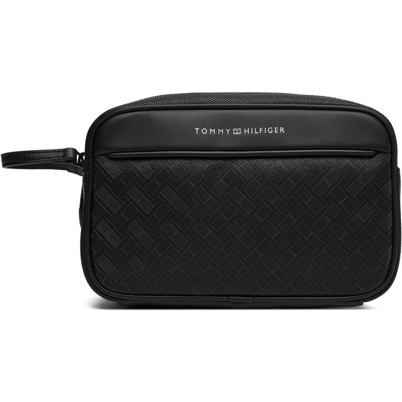 Kosmetiktasche Tommy Hilfiger Th Modern Monogram Washbag AM0AM14828 Schwarz