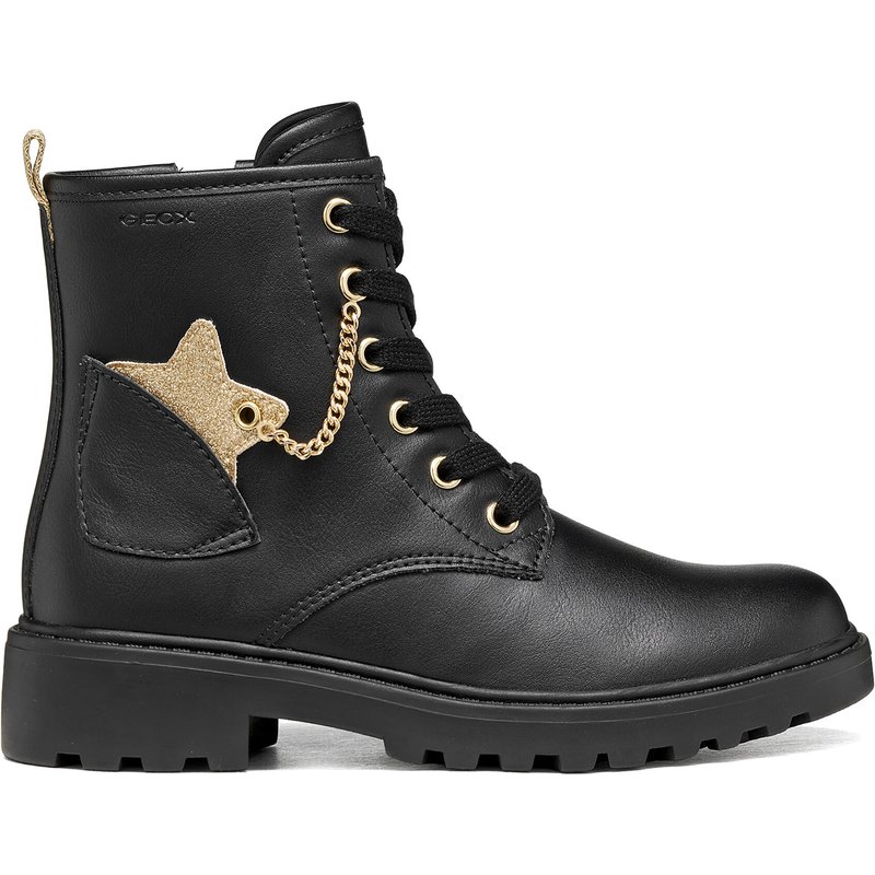 Schnürschuhe Geox J Casey Girl J6620G 000BC C9258 M Schwarz