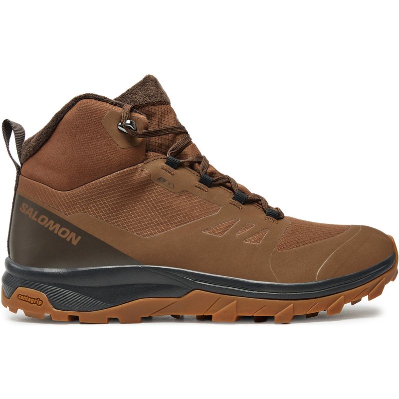 Trekkingschuhe Salomon Outsnap Climasalomon™ Waterproof L47685000 Braun