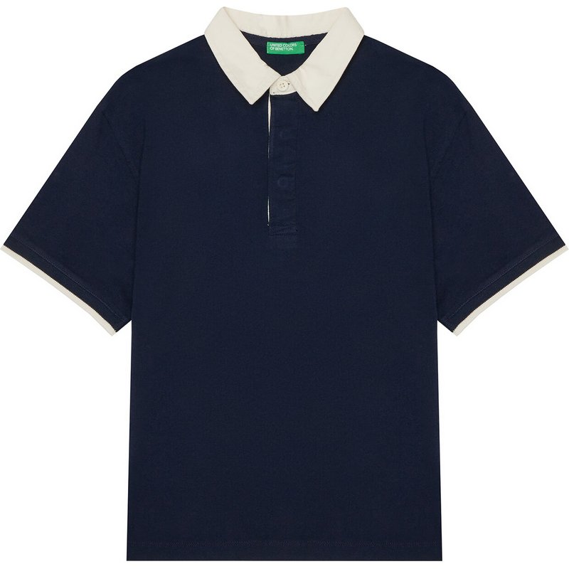 United Colors Of Benetton Poloshirt 3MI5C301U Dunkelblau Relaxed Fit