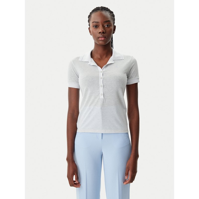 Patrizia Pepe Poloshirt 8K0279/K128-W180 Silberfarben Regular Fit