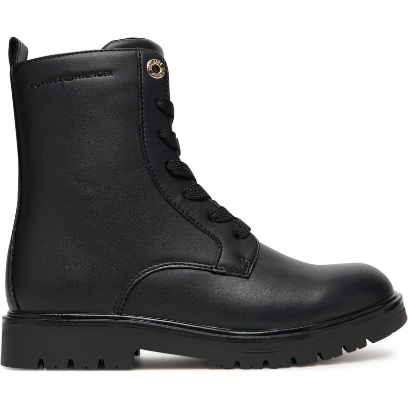Schnürstiefeletten Tommy Hilfiger Lace-Up Bootie T3A5-34012-1355 D Schwarz