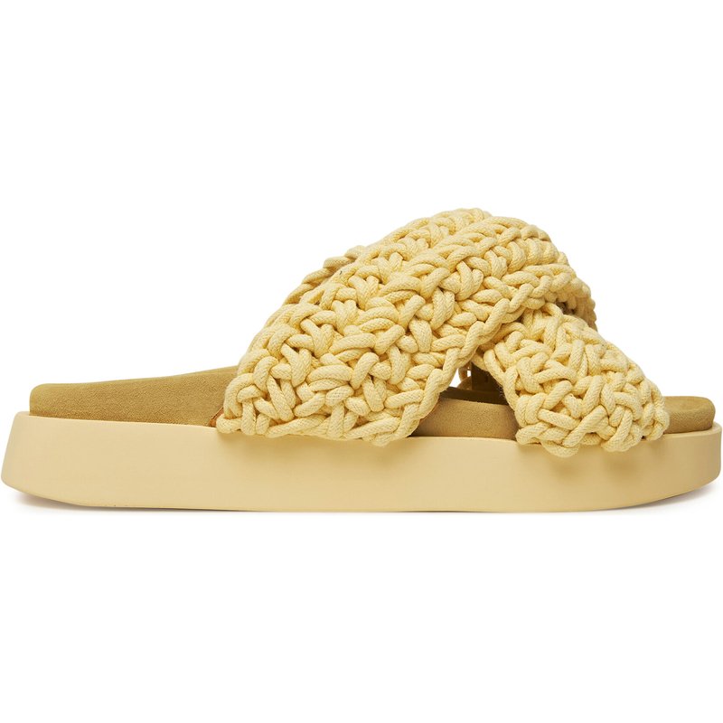 Pantoletten Inuikii Woven 70104-105 Gelb