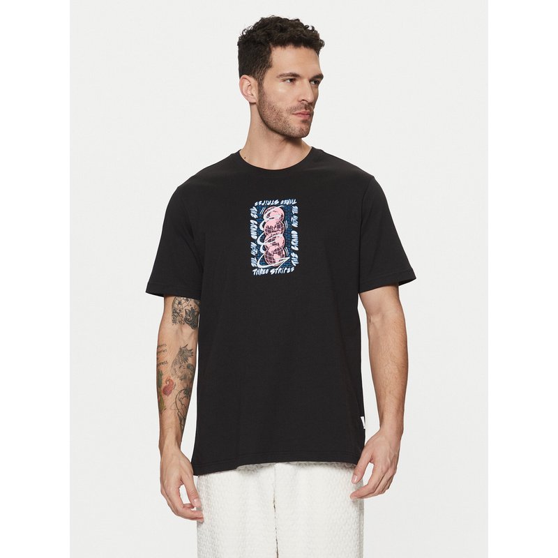 adidas T-Shirt Trefoil Series JP2670 Schwarz Regular Fit