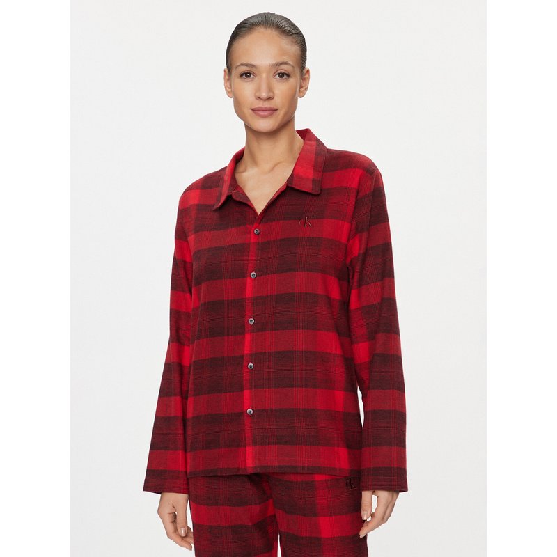 Calvin Klein Underwear Pyjama-T-Shirt 000QS7034E Rot Relaxed Fit