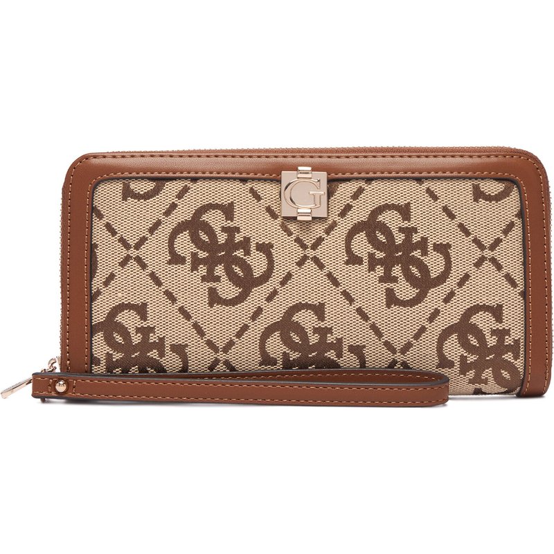 Geldbörse Guess Audrey Logo Slg SWJG97 55146 Braun