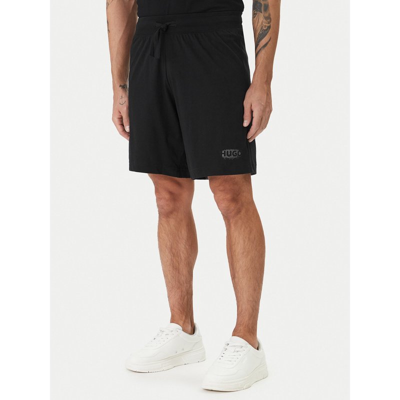 HUGO Sportshorts Spray 50559719 Schwarz Regular Fit