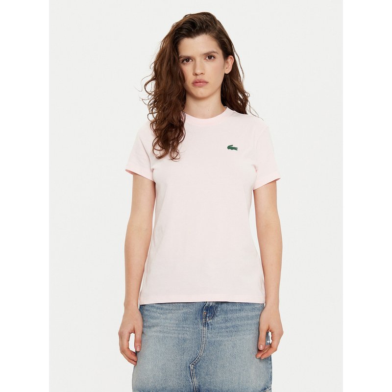 Lacoste T-Shirt TF9246 Rosa Slim Fit