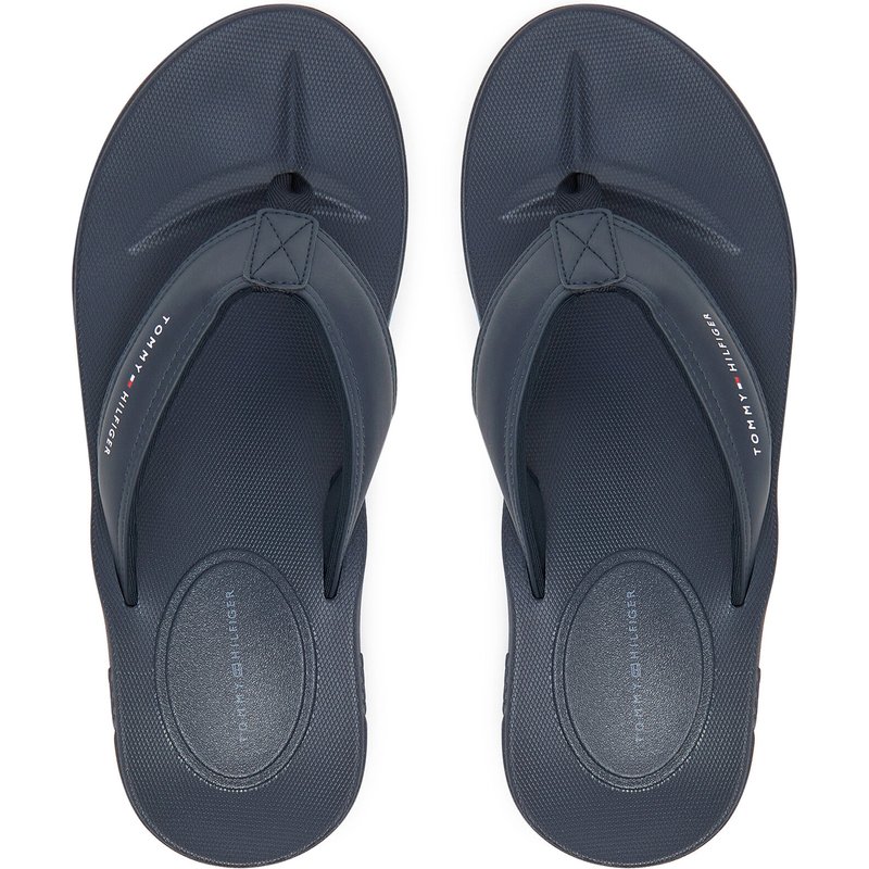 Zehentrenner Tommy Hilfiger Molded Comfort Th Beach Sandal FM0FM05508 Dunkelblau
