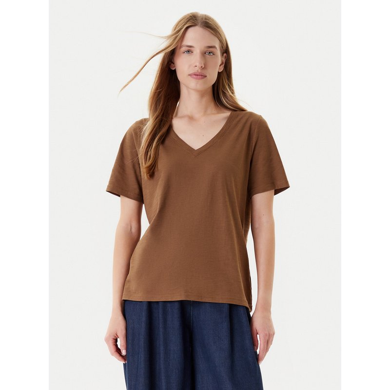 United Colors Of Benetton T-Shirt 3BVXD400H Braun Relaxed Fit