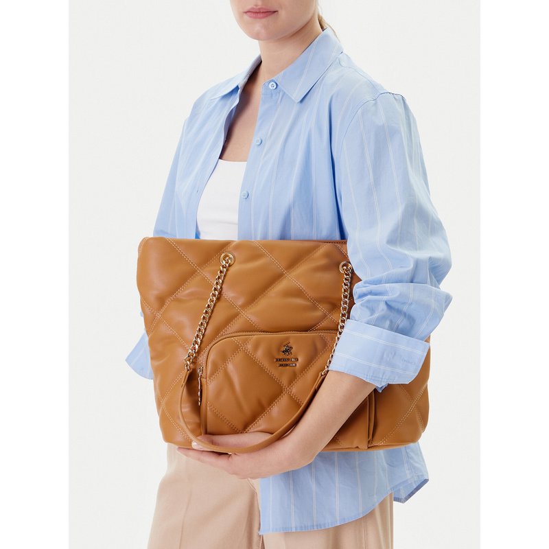 Handtasche Beverly Hills Polo Club CEO-BHPC-C-010-08 Beige