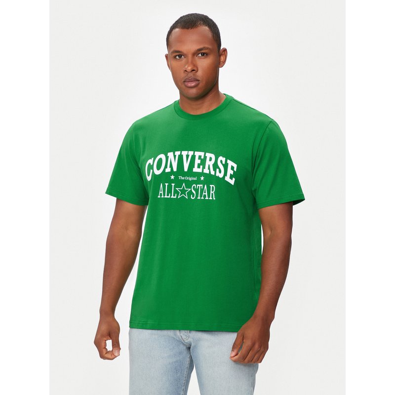 Converse T-Shirt M Retro Chuck Vintage Tee 10026458-A01 Grün Regular Fit
