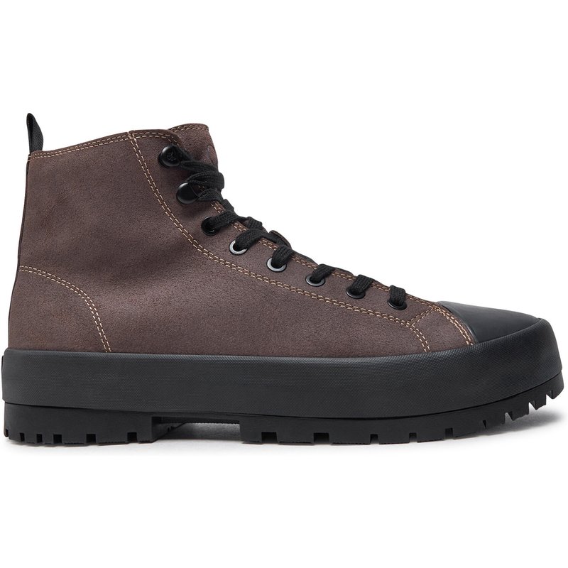 Schnürstiefeletten Calvin Klein Jeans Lugged Hybrid High Laceup Auth YM0YM01092 Braun