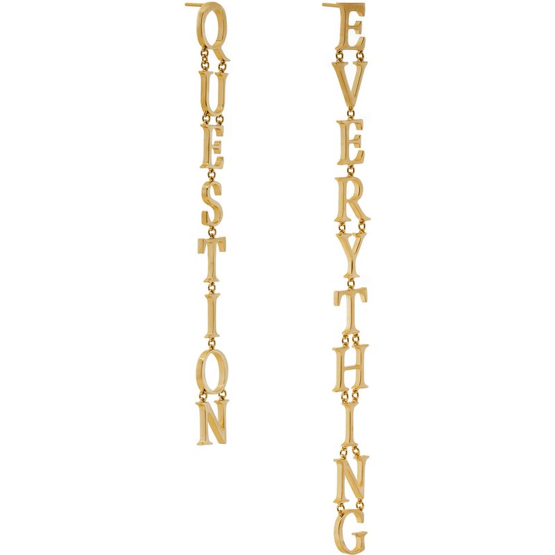 Ohrringe Off-White OWOD203S23MET0017600 Goldfarben