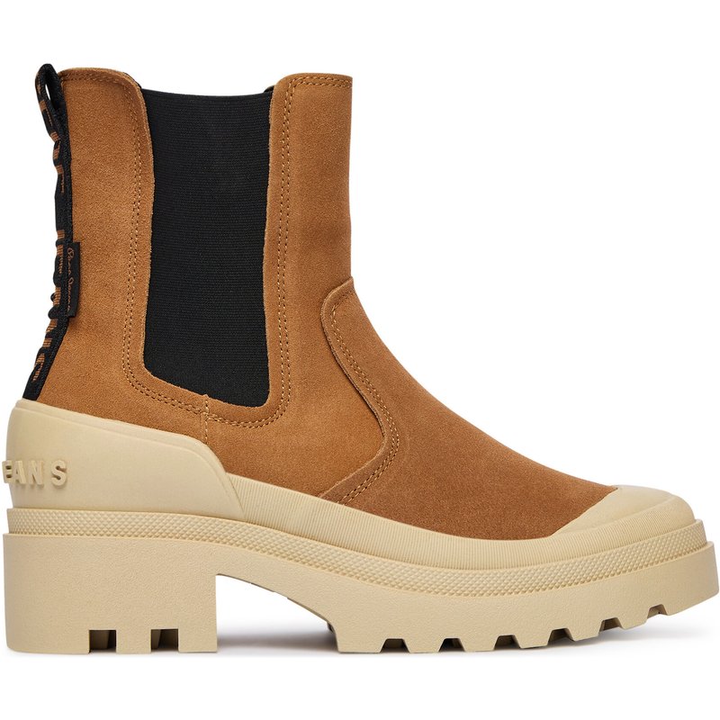 Klassische Stiefeletten Pepe Jeans Hale Chelsea W PLS500005 Braun