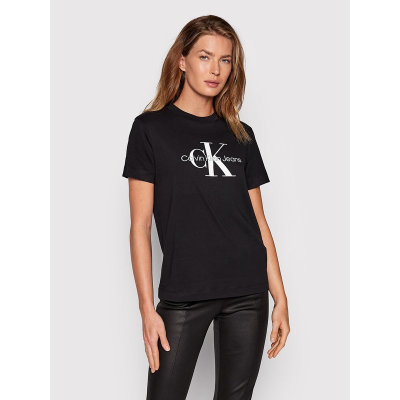 Calvin Klein Jeans T-Shirt J20J219142 Schwarz Regular Fit