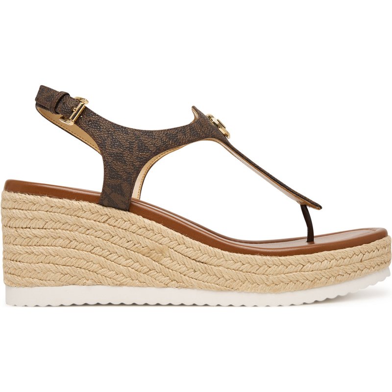 Espadrilles MICHAEL Michael Kors Val Thong Wedge 40S6VAMS1B Braun