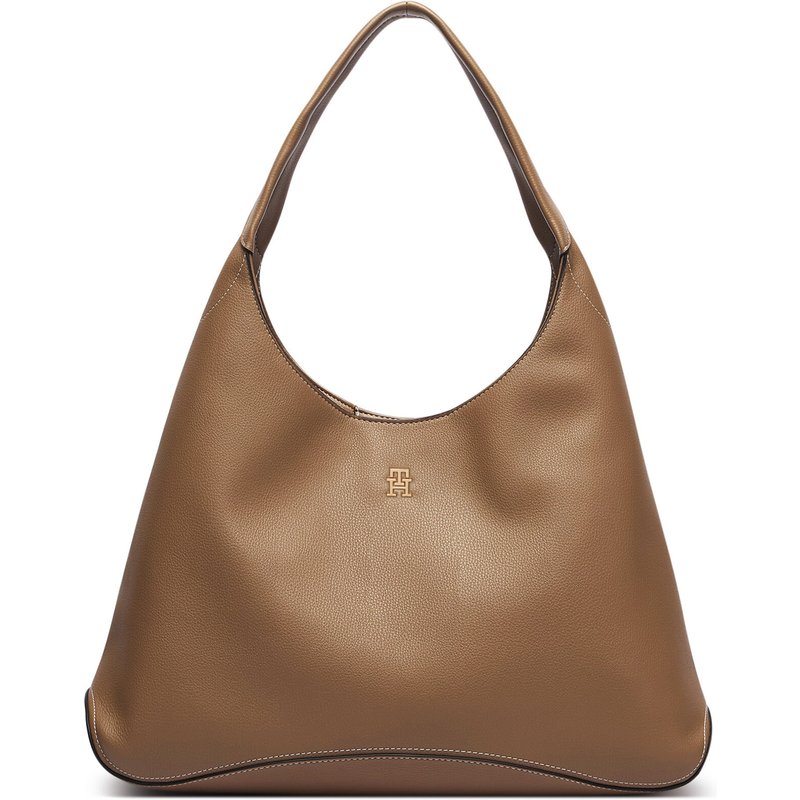 Handtasche Tommy Hilfiger Th Everyday Hobo AW0AW19187 Beige